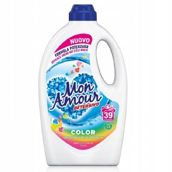 Włoski Extra perfumowany płyn do prania kolorów Mon Amour 1,56 l - 39 prań
